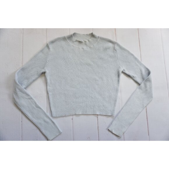 Brandy Melville Sweaters - John Galt Light Blue Ribbed Stretchy Sweater - Size O/S